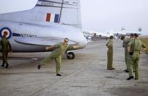 1967 Bangkok airport - Hugh Francis acting the goat!