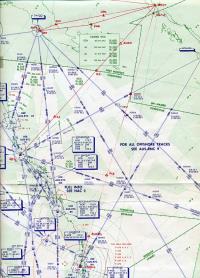 The High Level radio nav chart covering our area of operation.