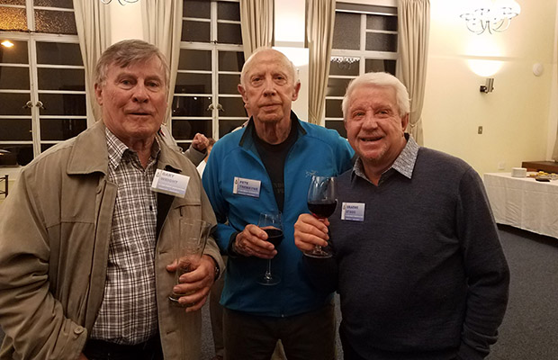 2019 Reunion at Wigram Manor: Gary Wright, me, Graeme Stagg