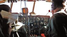 Cockpit of the VX-6 C-130 BL - no Flight Director System in this B model