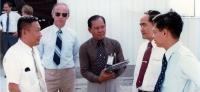 1979, San Antonio USA: Self with senior officers of the Royal Thai Air Force