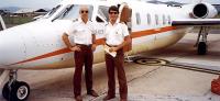1984, Townsville Qld: Self and Bruce Walker with Bougainville Copper's Westwind.